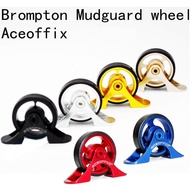 Aceoffix 1 pcs Superlight Bicycle Easywheel for Brompton Rear Mudguard Rollers fender Wheels 20g/pcs