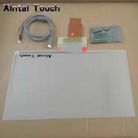 27 inch transparent touch screen foil 10 points touch interactive foil capacitive touch film for LED