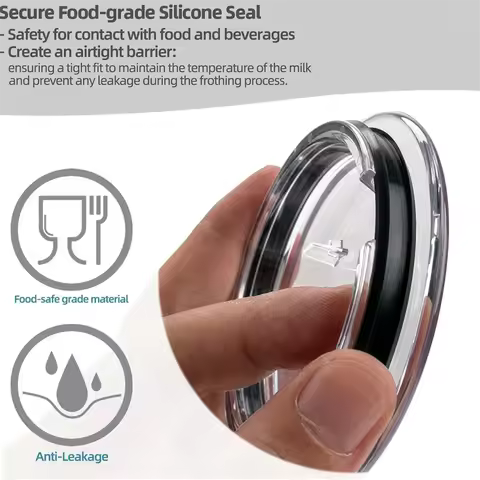 Milk Frother Lid Cover & Seal Replacement Parts for Nespresso Aeroccino 3 3R 3593 & 3594 Milk Frothe