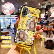 [SS] Softcase glass kaca Sling OPPO A53/A33 [M277] Yellow free foto 2 sendiri untuk OPPO A53 Softcas