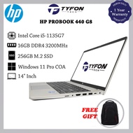 HP ProBook 440 G8 i5-1135G7 16GB DDR4 RAM 256GB M.2 SSD Win 11 Pro Laptop (Refurbished)