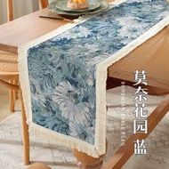 American Style Table Flag Dinning Mat Bohemian Luxury Long Towel Bohemian Cotton Linen Simulation Te