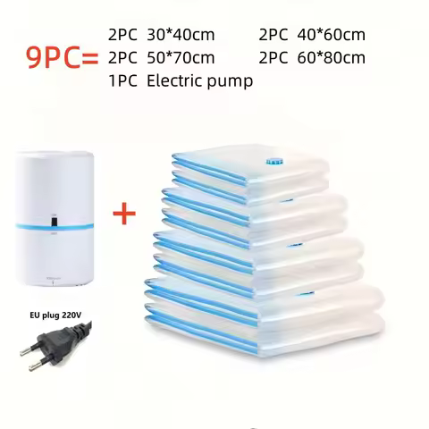 7/9 PC compression bag electric pump, travel vacuum bag pump, mini vacuum sealant machine, food spac