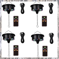 (THPE) 4X Rotating Disco Ball Motor Lights with Remote,18 LEDs for 12 16 20 24inch Mirror Ball Rotat