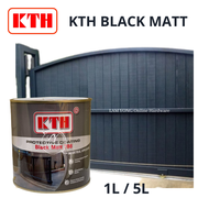 1L  &amp; 5L KTH Black Matt 786 / Hitam Mati / Cat Besi /CAT Anti Rust / Anti Karat  / Undercoat / PRIMER  / Metal Oxide / CAT Pagar