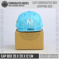 【packing shop] Starbox Cap Box Corrugated Box Hat Cap Shipping Box Cap Protection Box 20x20x12cm (Cap Not Included)