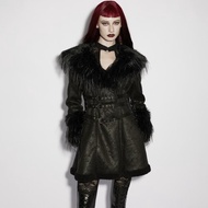 哥德霧之國薩滿仿皮草毛絨外套