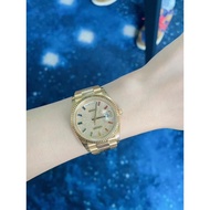 Rolex Weekly Calendar Gold Colorful Treasure Engraved Original Diamond 36 Watch Diameter Automatic 20 Years Fashion Swiss Ladies Watch