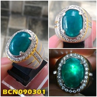 Bacan Doko kristal Cincin Ring Size 8 Kantoran Natural batu akik