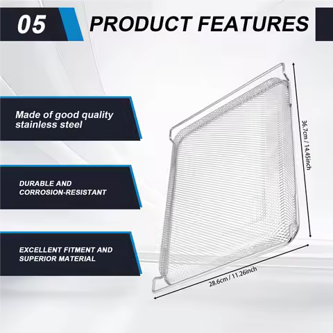 Air Fry Basket For Ninja Foodi DT251 DT201 DT200 Air Fryer Oven,Stainless Steel Air Fryer Oven Parts