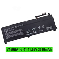 แบตเตอรี่แล็ปท็อปสำหรับ CLEVO V150BAT-3-41 11.55V 3510mAh 41Wh V150BAT-4-53 15.4V 3465mAh 53.35Wh V1