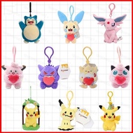 SQ1 Pokemon Snorlax Minun Espeon Clefairy Plushie Cute Plush Cotton Doll Bag Charm QS1