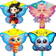 Children's Cartoon Fairy Bee Butterflylayang-layang Foldable Waterproof Fiber Frame
