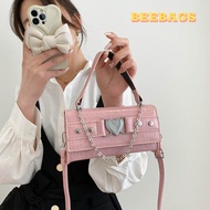 Lovely Lady Pink, Blue, Black Chain Heart Handbag | Tx22 | Y2k Fashion Women's Bag with Personality 