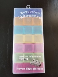 一定買 - 便攜透明7日共21格藥盒 x 1個 (每日3格可分開獨立使用)