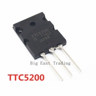 10pcs TTC5200 C5200 TO-3PL Silicon NPN Amplifier Transistor 15A/230V/150W,guaranteed quality