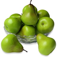 9Pcs Hiasan Buah Pir Palsu Buatan Plastik Simulasi Buah Pir Tiruan Hiasan Realistik Untuk Meja Dapur