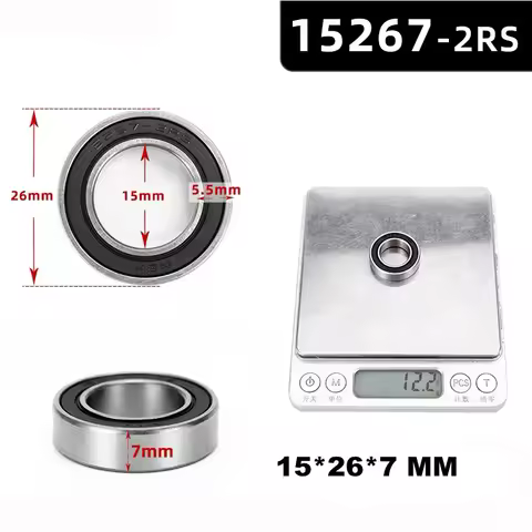 15267-2RS 15267RS MR15267 15267 2RS GCR15 Ball Bearing 15x26x7mm Bike Wheels Bottom Bracket Repair B