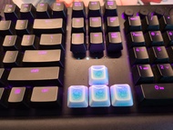 MECHKYP Handmade Pottery/Ceramics Backlit Artisan Keycaps Set 1U Arrow WASD Keycap Cherry Profile fo