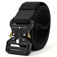 Tactical Belt Men Canvas Nylon Tactical Belt Socket Outdoor Training Tactical Belt, Unisex Gift Choice
