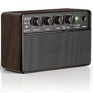 Mini Electric Guitar Amp, Rechargeable 10W Small Portable Guitars Amplifier 5.9*3.9*2.6in Clean/Driv