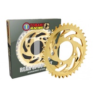 REAR SPROCKET ADVANCED HARDDENED STEEL RACING - EX5/WAVE100/DREAM (428-35T/428-36T/428-37T/428-38T)
