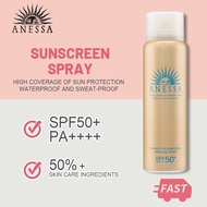 Anessa Perfect UV Sunscreen Skincare Spray UV SPF50 PA++++ Whitening Sunblock Face/Body (60g)