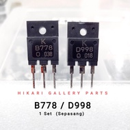 [Promo 1 SET] Transistor B778 / D998 Sepasang B 778 D 998 Satu Set High Quality Transistor