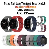 Smartwatch Strap Plain Rubber silicone premium Rubber 20mm 22mm quick release silicone 20mm watch st