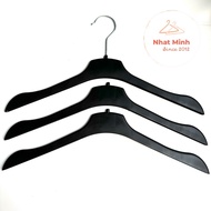 50 flat shoulder women's coat hangers, black flat women's hangers, black plastic flat hangers, cloth