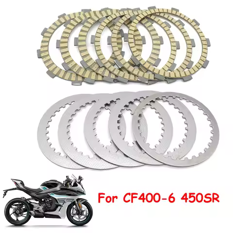 Motorcycle Engine Parts Paper-Based Clutch Friction Plates Steel Plates Disc Kits For CFMOTO 450SR C