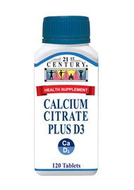 21st Century Calcium Citrate Plus D3 120S