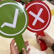 Double-sided Correct/incorrect Judgment Card - Referee Card - Activity Interactive Props - Judgment 
