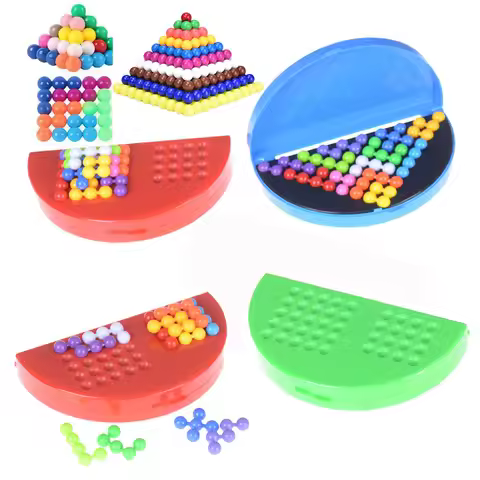 180 Challenges IQ 3D Puzzle Board Game Classic Pyramid Plate Pearl Logical Mind For Children Pyramid