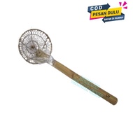 KAYU Chicken Noodle Strainer / Chicken Noodle Strainer / Wooden Handle Wire Noodle Strainer