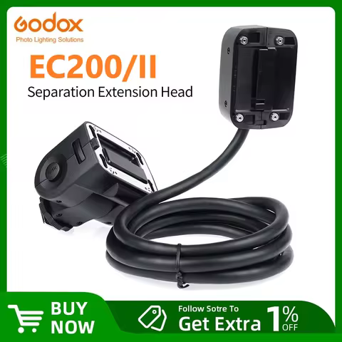 Godox EC200 EC200II AD200 AD200PROII Remote Separation Extension Head with Hot Shoe for Godox AD200 