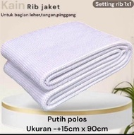 kain rib /bur untuk kerah bisban manset jaket sweater/rib bur pengganti kerah lengan pinggang