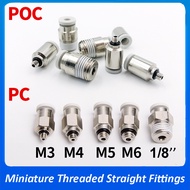 【Sell-Well】 5pcs Air Miniature Connector Hose Fitting Quick Coupling Poc/pc3-M5/4-M3/m6/m7/01 Pneuma