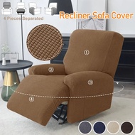 Stretch Recliner Sofa Cover 1 Seater Recliner Chair Cover Sarung Sofa Single Armchair Cover Decorati