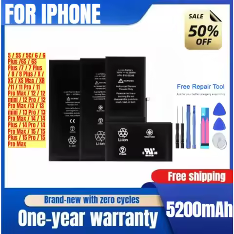 Applicable To Phone11/X/12/XR/11Pro/8p/7plus/13 Mobile Phone Battery Original Replacement Battery wi