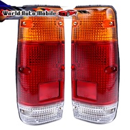 Taillight set with left + right bulb Lh + Rh Datsun, Nissan 720 Pick Up years 1980 - 1986.