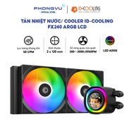 ID-COOLING FX240 ARGB LCD Water Cooler - 240mm Radiator - 120mm ARGB Fan -