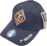 美國 1ST RECON 陸戰隊 USMC MARINE 紀念 小帽 L/XL 藍色