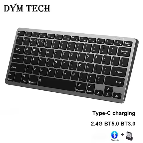 Ultra-Slim Bluetooth Keyboard Compatible with iPad 10.2-inch iPad Air 9.7-inch iPad Pro Mini iPhone