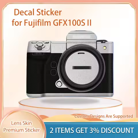 GFX100SII Skin Wrap Covered GFX50R Protective Film Cover Film for Fujifilm Fuji GFX100SII Camera Ski