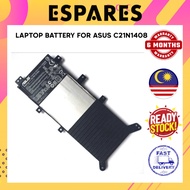 LAPTOP BATTERY For ASUS C21N1408 Vivo Book 4000 MX555 V555L V555LB V555U Series 7.6V 37WH ORG INTERN