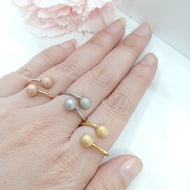 Boba Fashion Titanium Ring, Bismuth & Magnet Material