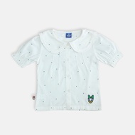 Blouse/ Blus lengan pendek anak perempuan White/ Daisy Bright Girl