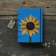 Sunflower in clear sky. Notebook Handmade notebook Diary 筆記本 journal