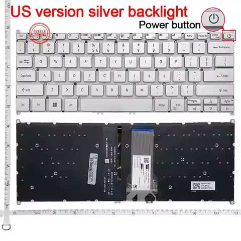 RU/AR/SP Keyboard For Acer Spin 5 SP513-51 Swift 3 SF114-32 SF314-58 A314-22 S40-20 SF313-51 A514-/5